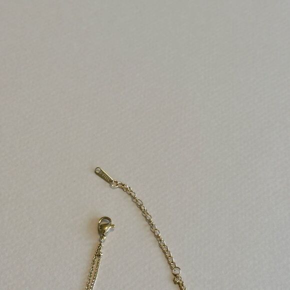 Gold Floral Charm anklet #1520 - Picture 4 of 5